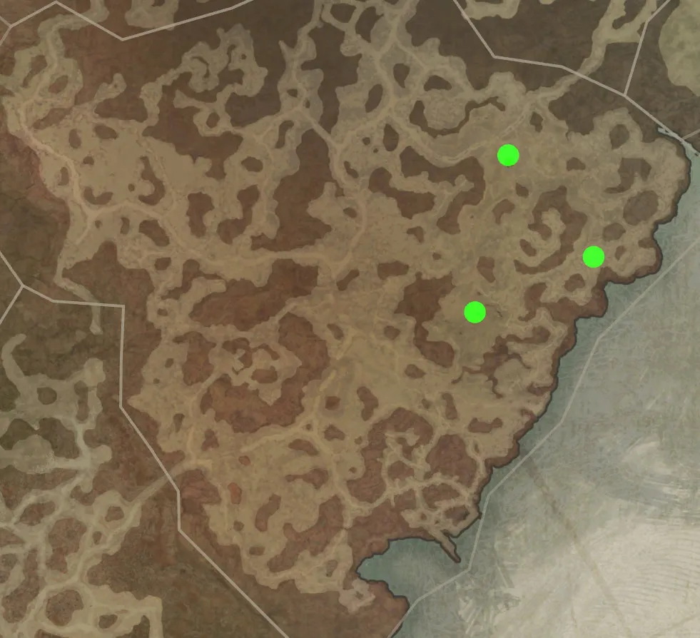 Cordycepic Zombie Locations (Click to enlarge)